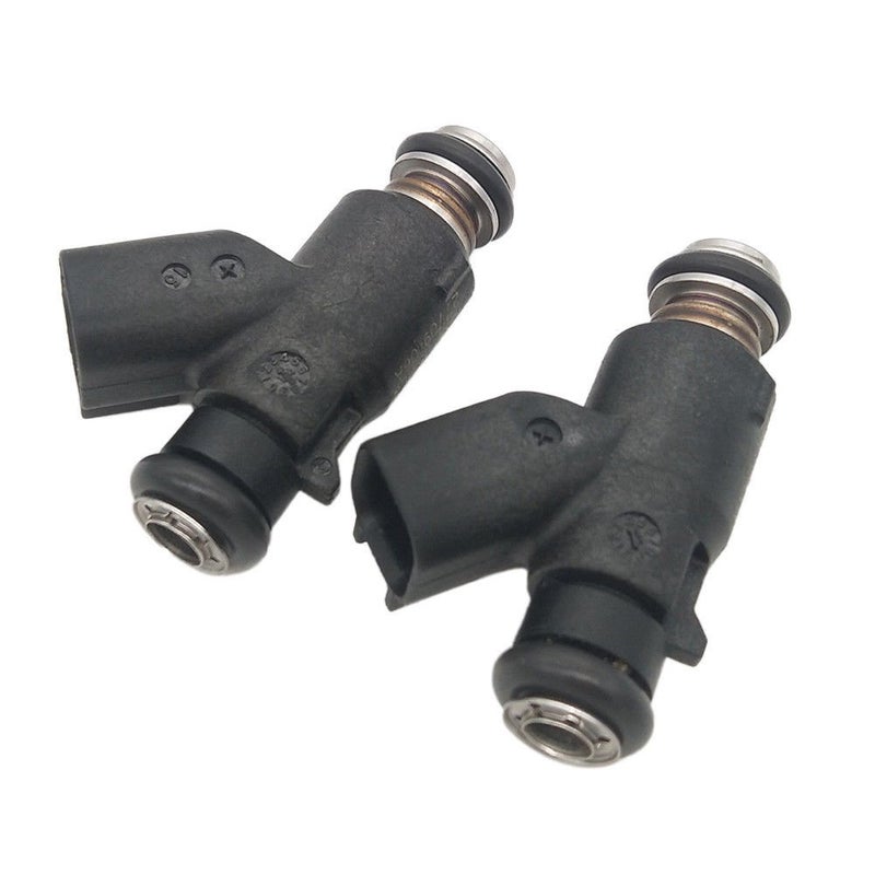 Germban 27709-06A 2pcs Set Fuel Injector 6 Holes Replacement for 2006-2015 Harley Davidson Motorcycle 25 Degree 27625-06 R2025DEG - Image 1